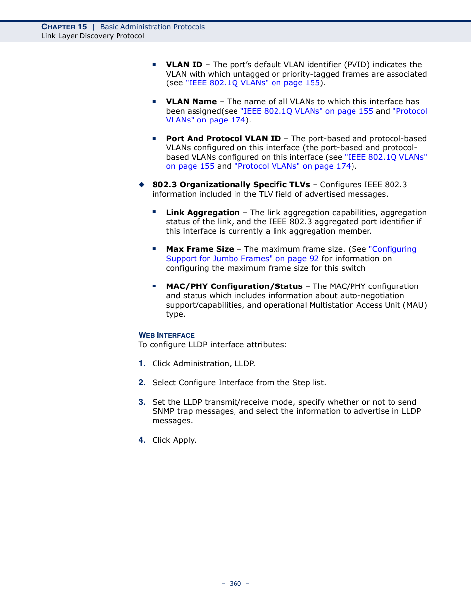 Microsens MS453490M Management Guide User Manual | Page 360 / 984