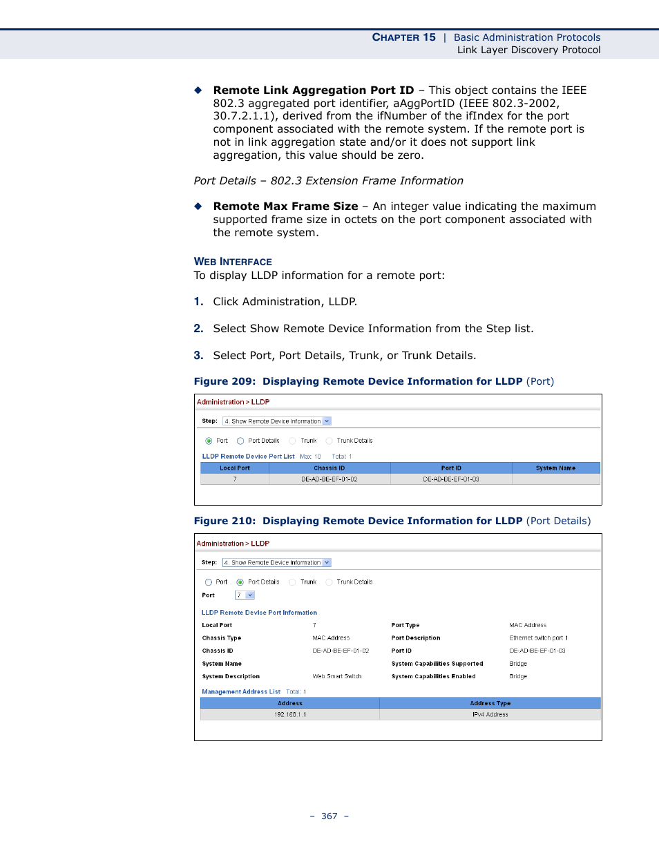 Microsens MS453490M Management Guide User Manual | Page 367 / 984