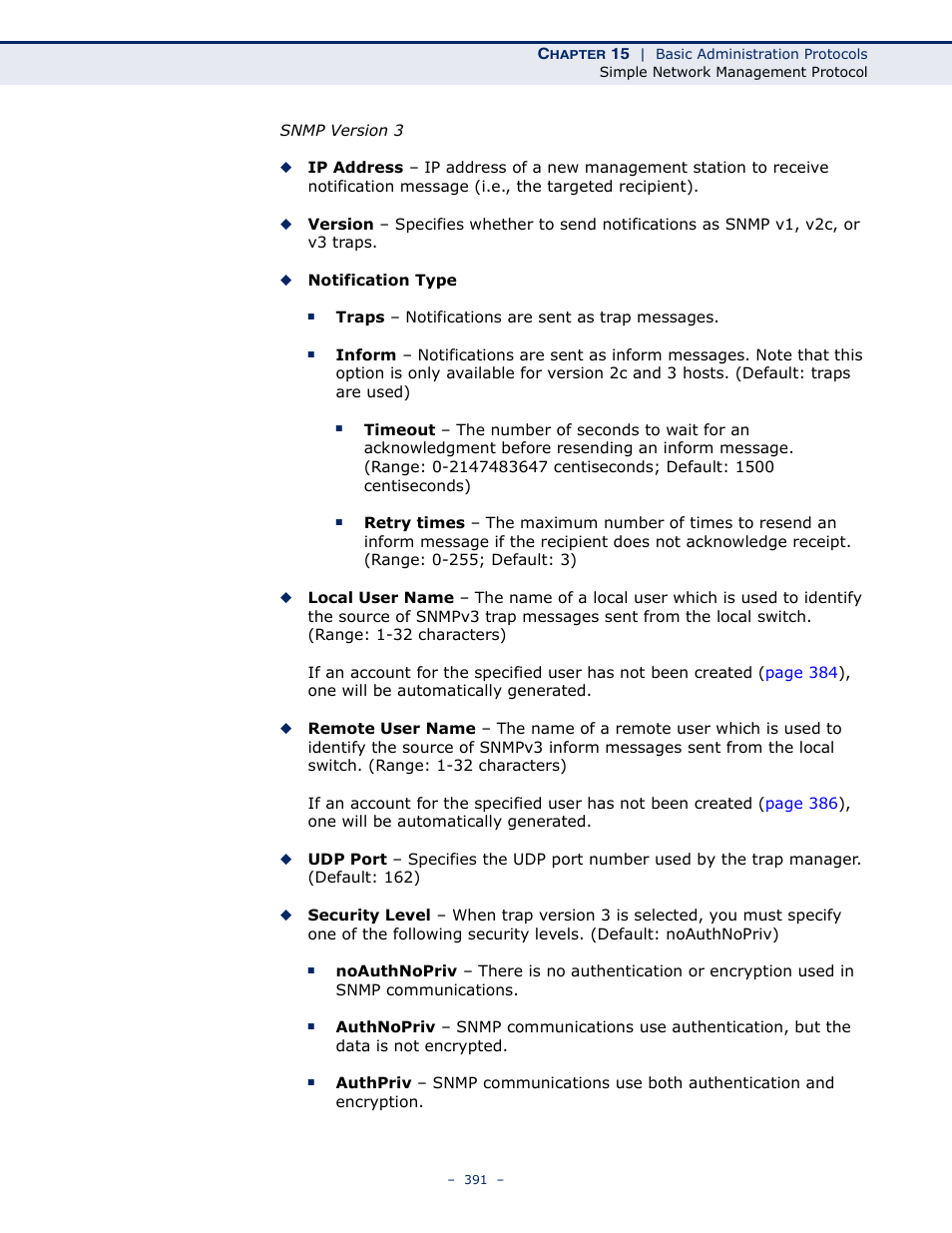 Microsens MS453490M Management Guide User Manual | Page 391 / 984