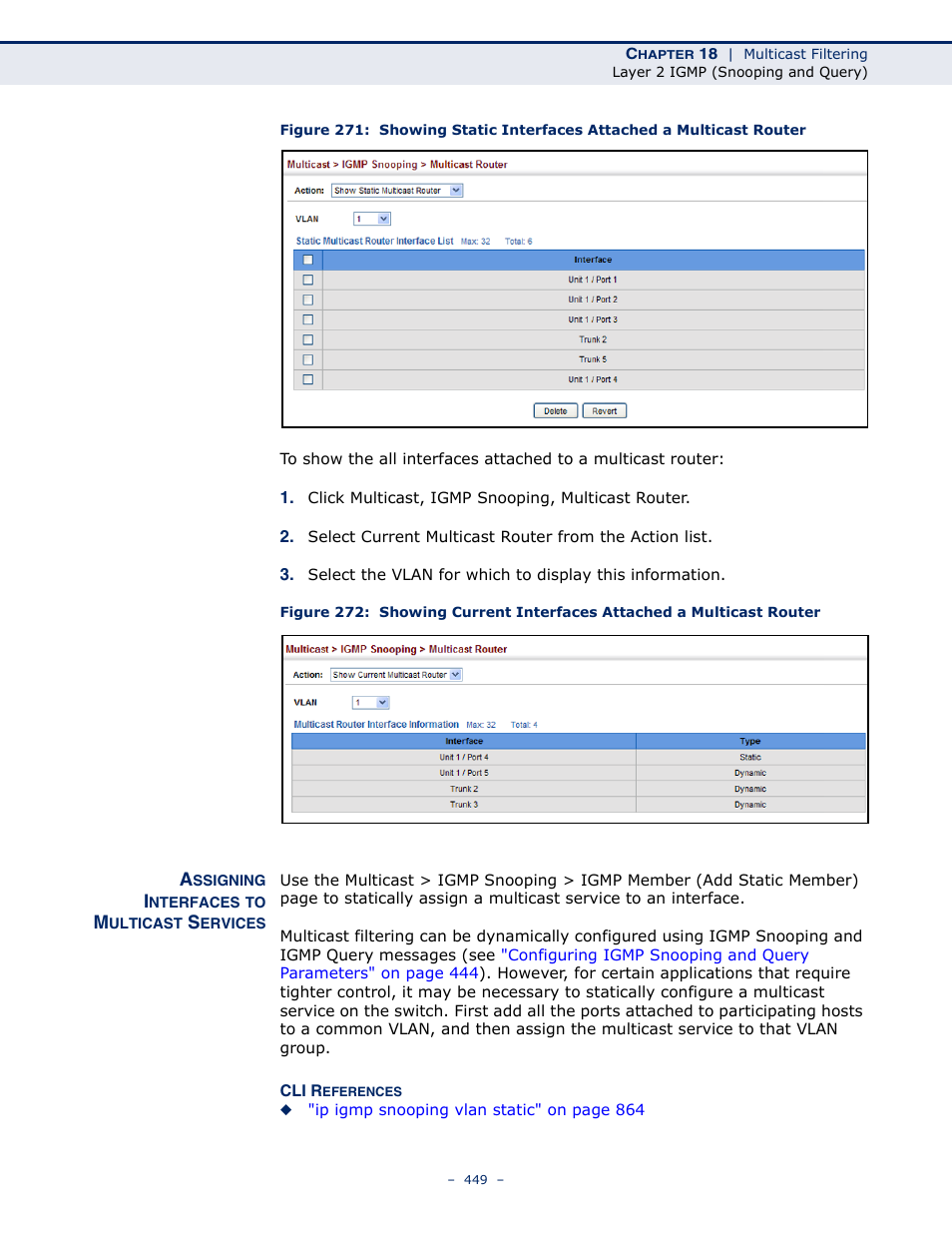 Assigning interfaces to multicast services | Microsens MS453490M Management Guide User Manual | Page 449 / 984