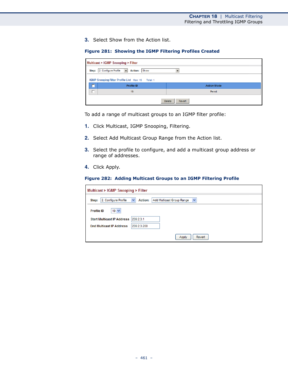 Microsens MS453490M Management Guide User Manual | Page 461 / 984