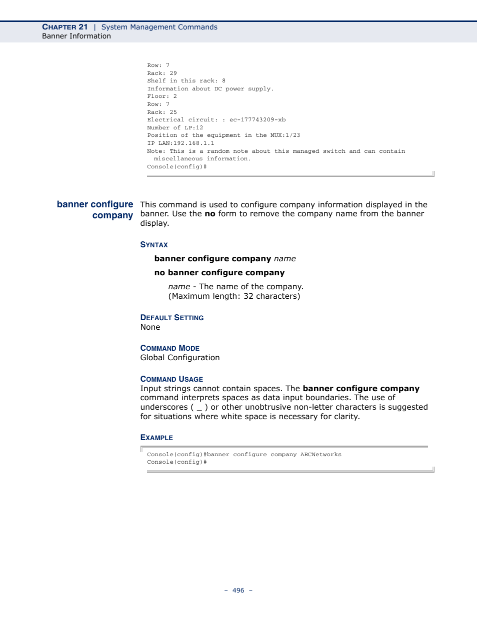 Banner configure company, Banner configure, Company | Microsens MS453490M Management Guide User Manual | Page 496 / 984