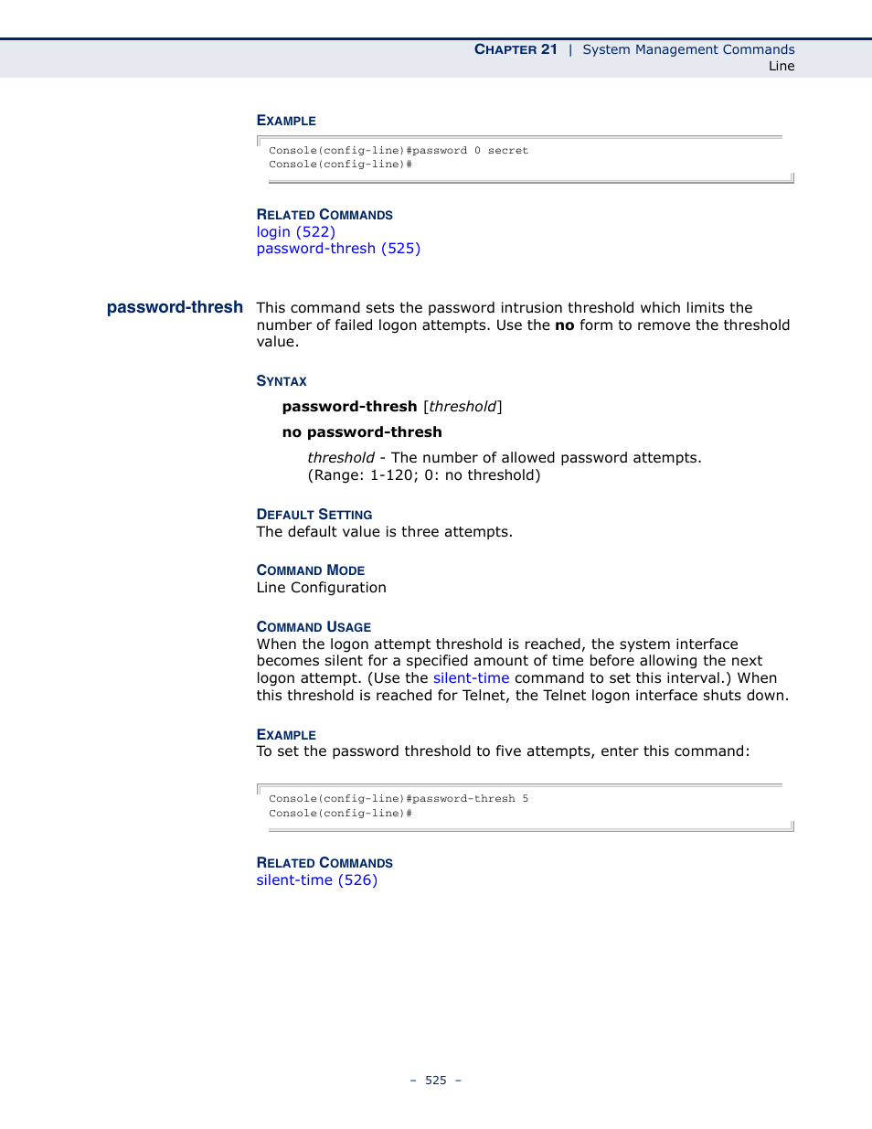 Password-thresh 525, Password-thresh, Password | Thresh | Microsens MS453490M Management Guide User Manual | Page 525 / 984