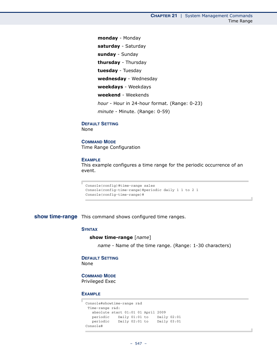 Show time-range | Microsens MS453490M Management Guide User Manual | Page 547 / 984