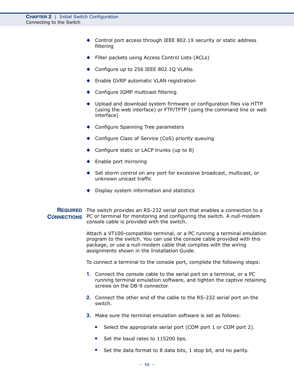 Required connections | Microsens MS453490M Management Guide User Manual | Page 58 / 984