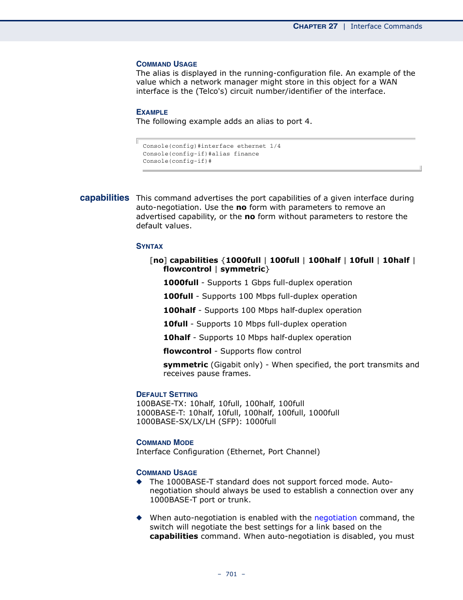 Capabilities 701, Capabilities | Microsens MS453490M Management Guide User Manual | Page 701 / 984