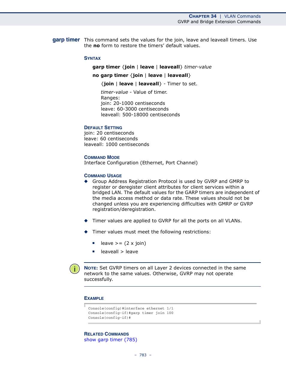 Garp timer | Microsens MS453490M Management Guide User Manual | Page 783 / 984