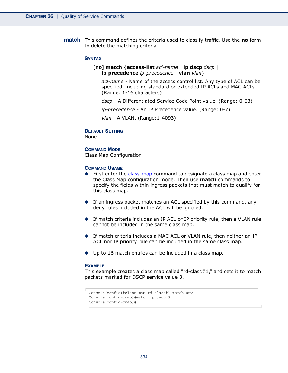 Match 834, Match, E the | Microsens MS453490M Management Guide User Manual | Page 834 / 984