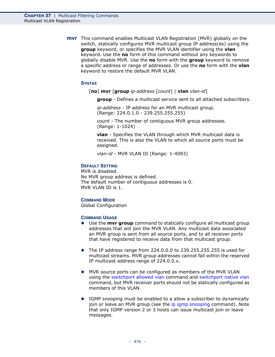 Microsens MS453490M Management Guide User Manual | Page 876 / 984