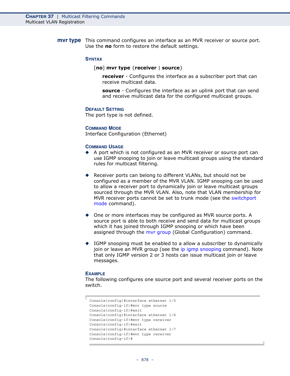 Mvr type | Microsens MS453490M Management Guide User Manual | Page 878 / 984