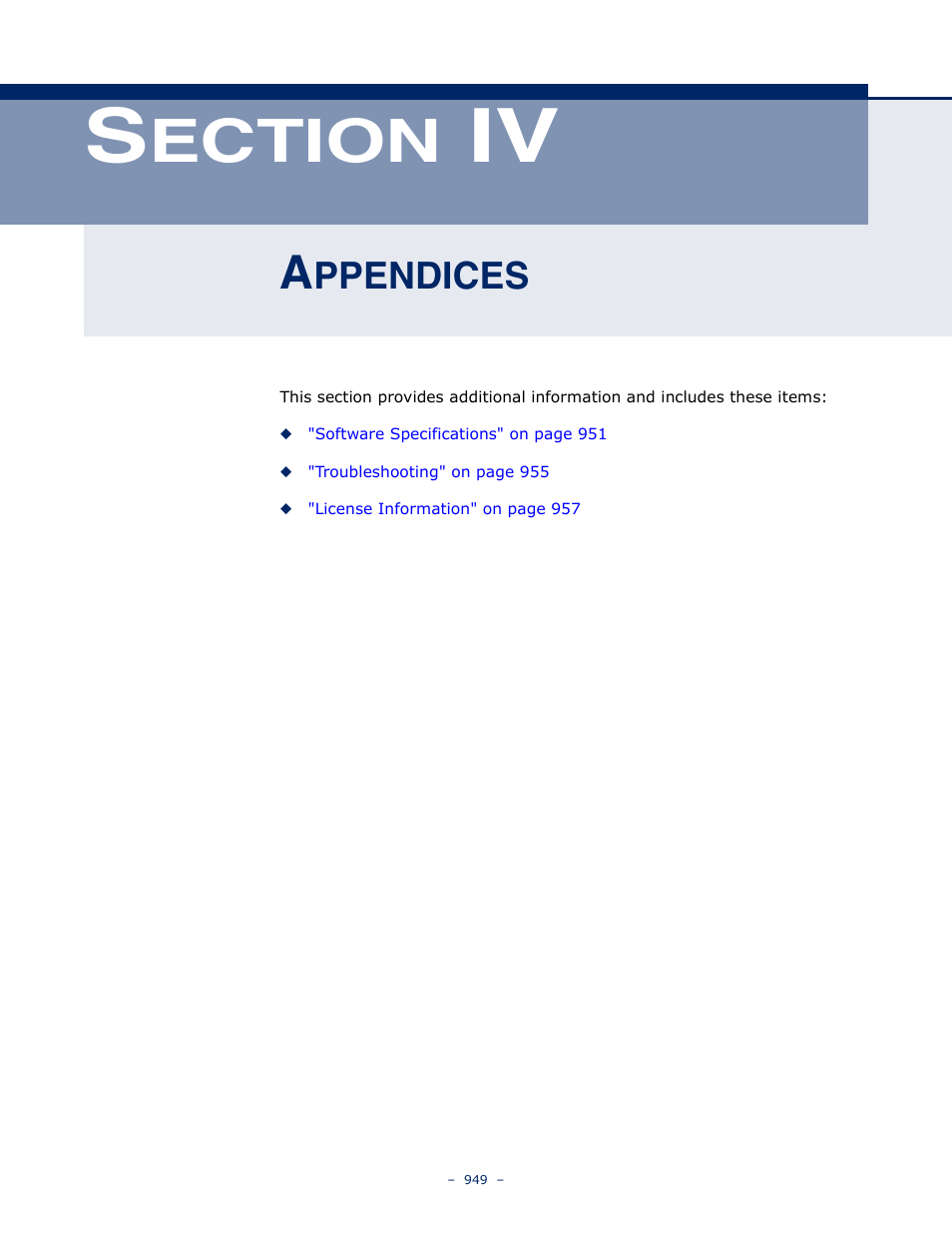 Appendices, Ection, Ppendices | Microsens MS453490M Management Guide User Manual | Page 949 / 984