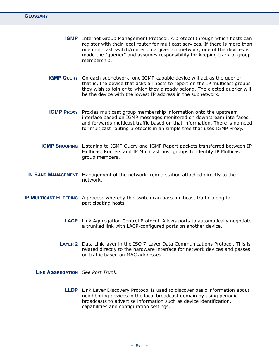 Microsens MS453490M Management Guide User Manual | Page 964 / 984