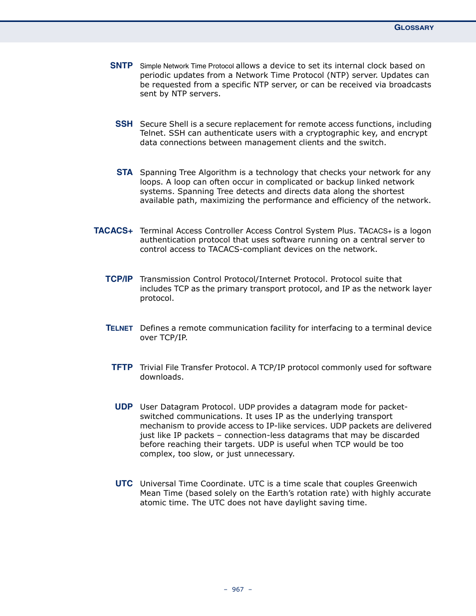 Microsens MS453490M Management Guide User Manual | Page 967 / 984