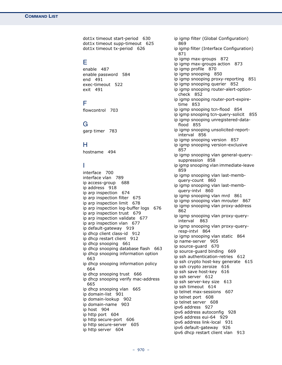 Microsens MS453490M Management Guide User Manual | Page 970 / 984