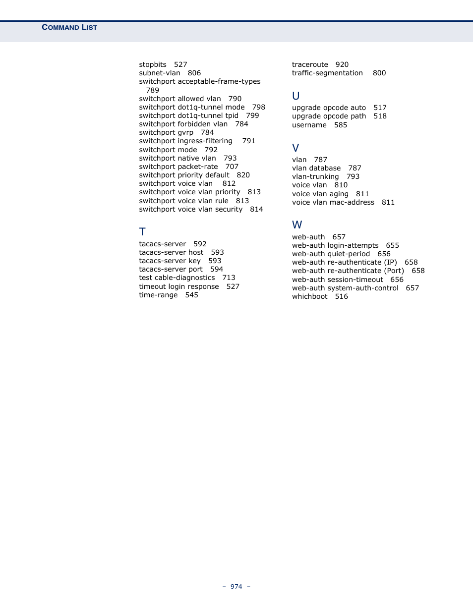 Microsens MS453490M Management Guide User Manual | Page 974 / 984