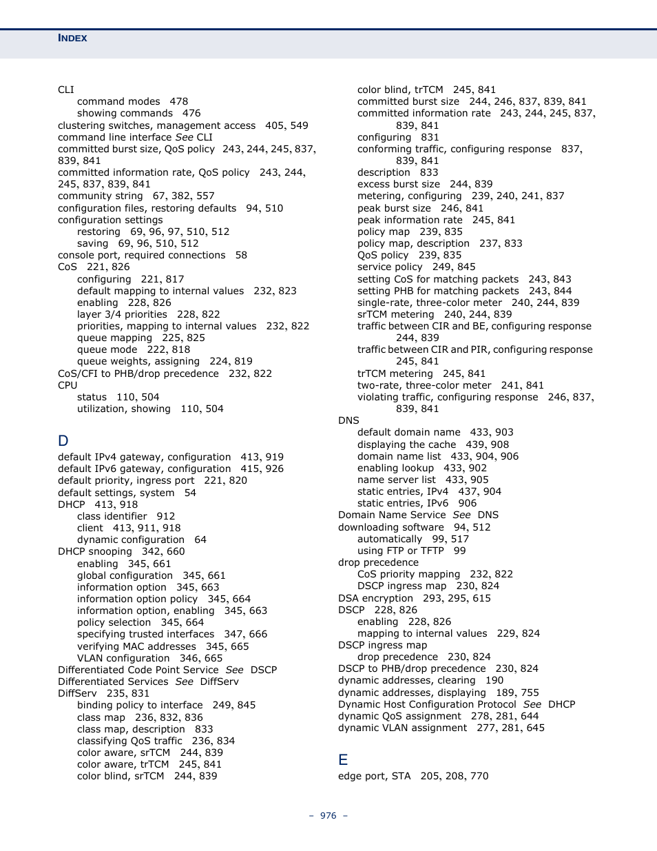 Microsens MS453490M Management Guide User Manual | Page 976 / 984