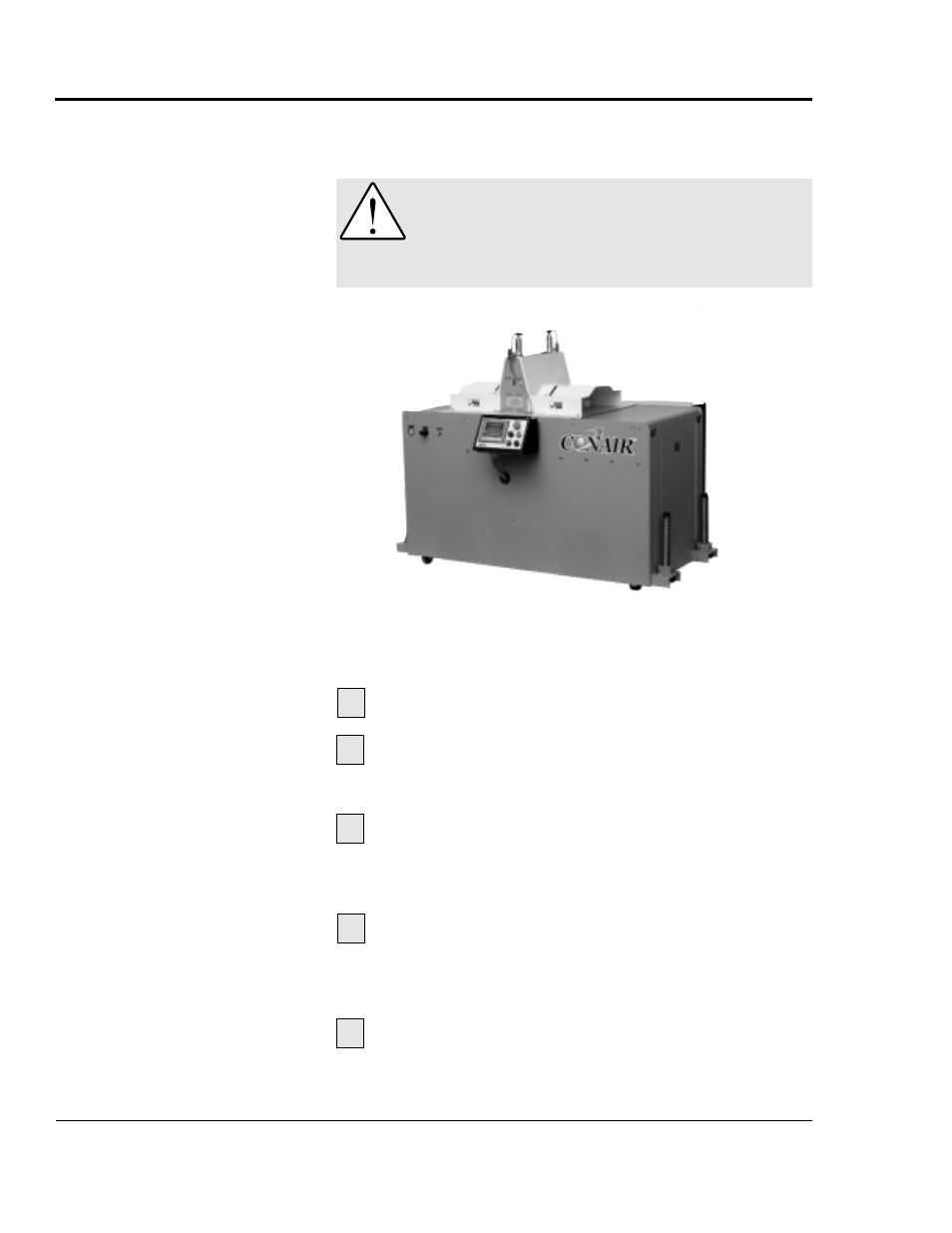 Npacking the, Oxes | Conair CTS 7 User Manual | Page 20 / 75