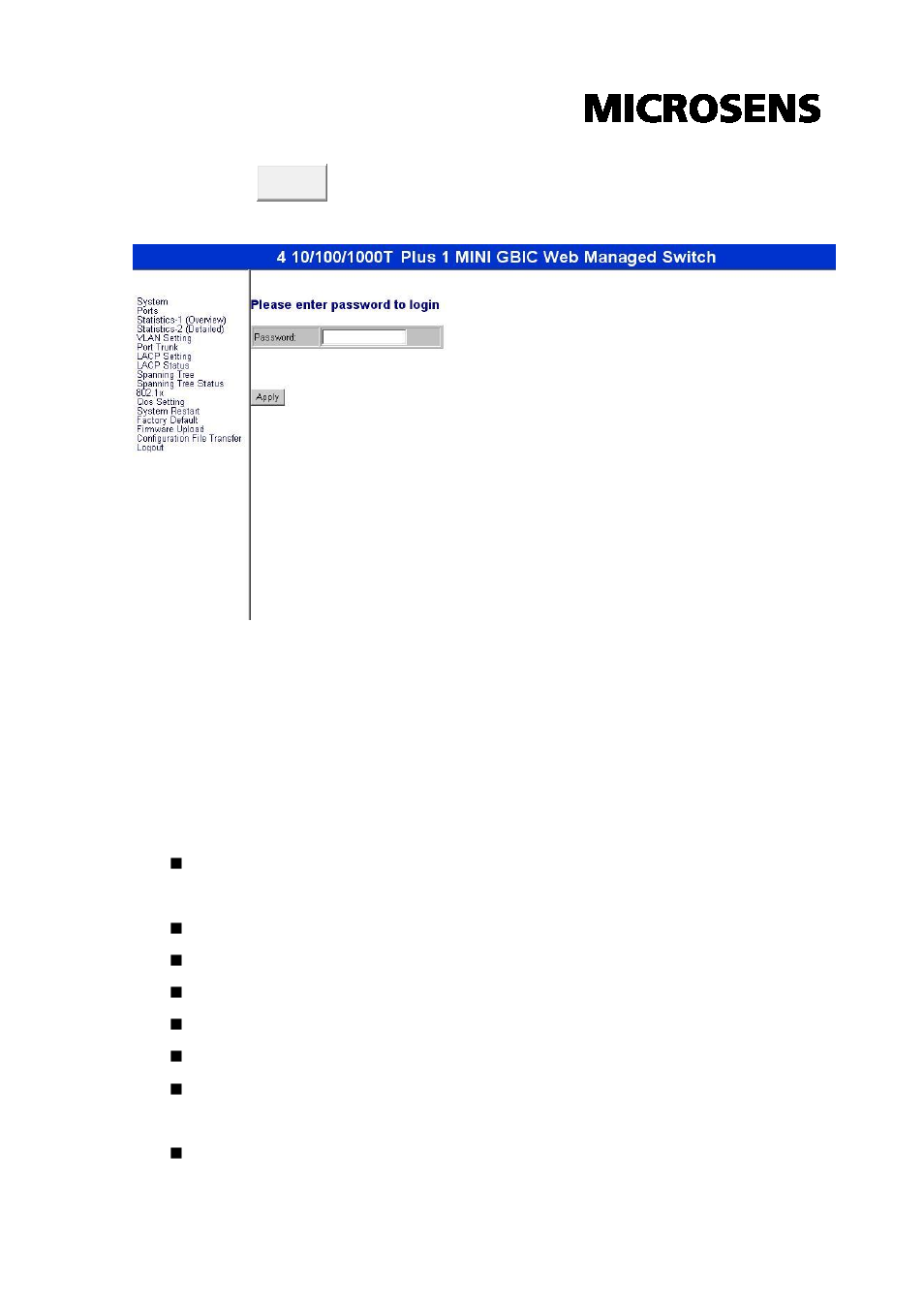 System configuration | Microsens MS453510M User Manual | Page 15 / 42