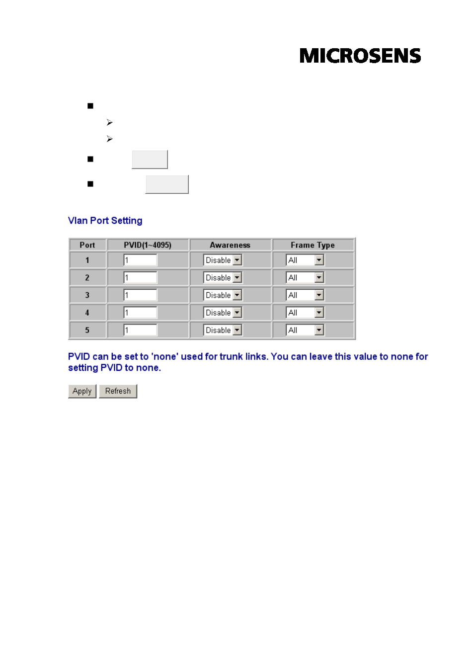 Port trunk | Microsens MS453510M User Manual | Page 21 / 42