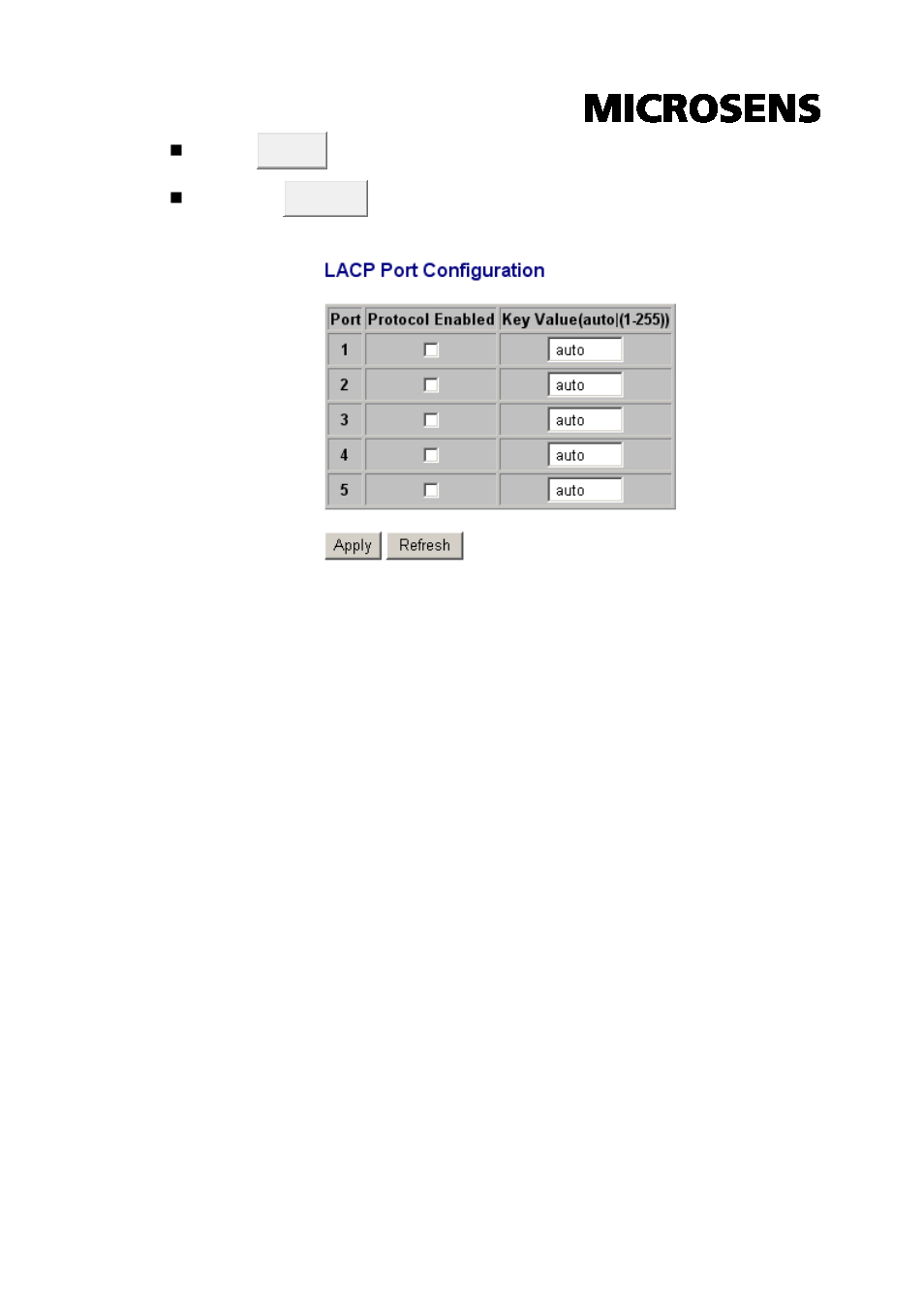 Lacp status | Microsens MS453510M User Manual | Page 23 / 42