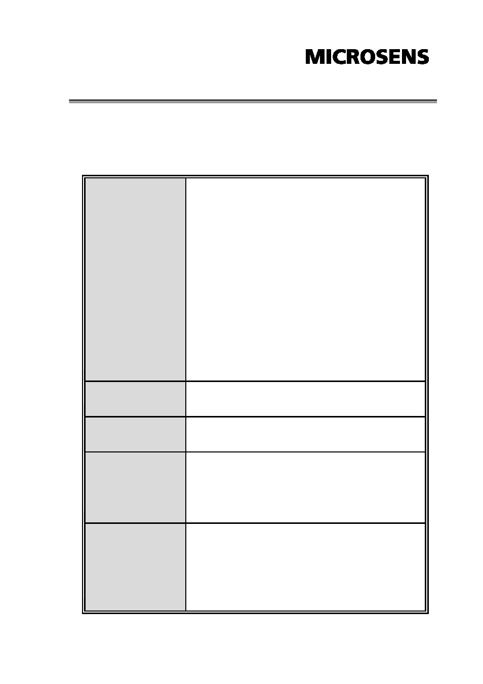 Technical specification | Microsens MS453510M User Manual | Page 37 / 42