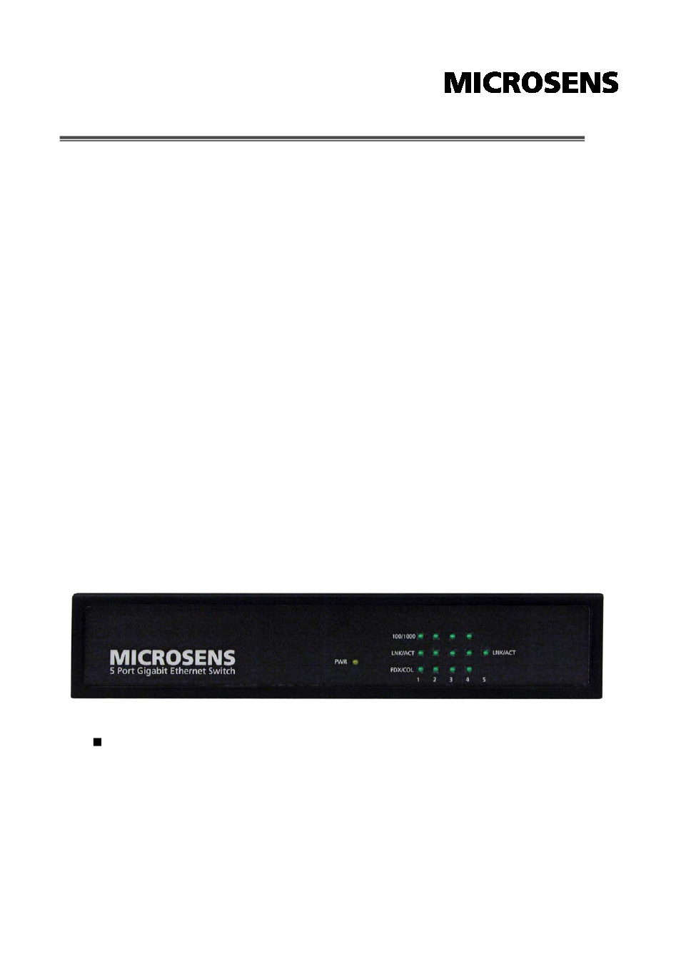 Hardware description, Physical dimension, Front panel | Microsens MS453510M User Manual | Page 8 / 42