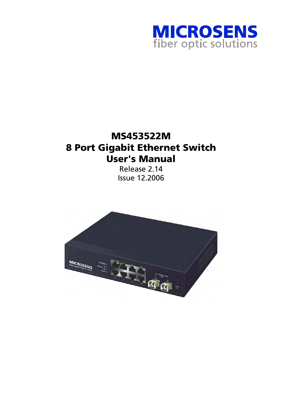 Microsens MS453522M User Manual | 237 pages