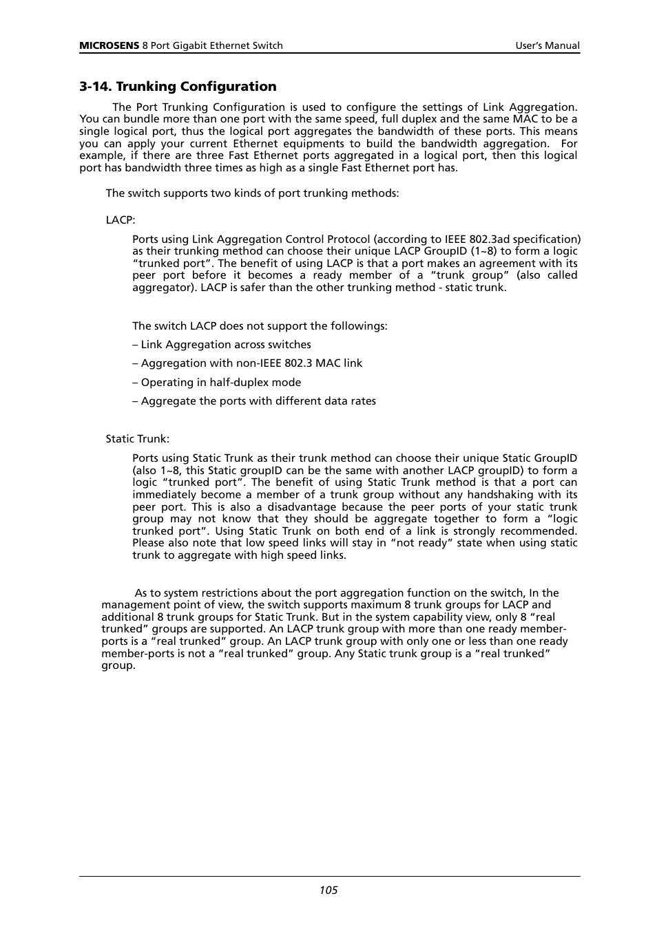 14. t, Runking, Onfiguration | Microsens MS453522M User Manual | Page 110 / 237