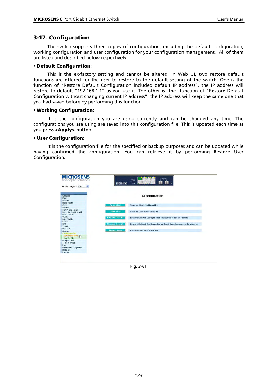 17. c, Onfiguration | Microsens MS453522M User Manual | Page 130 / 237