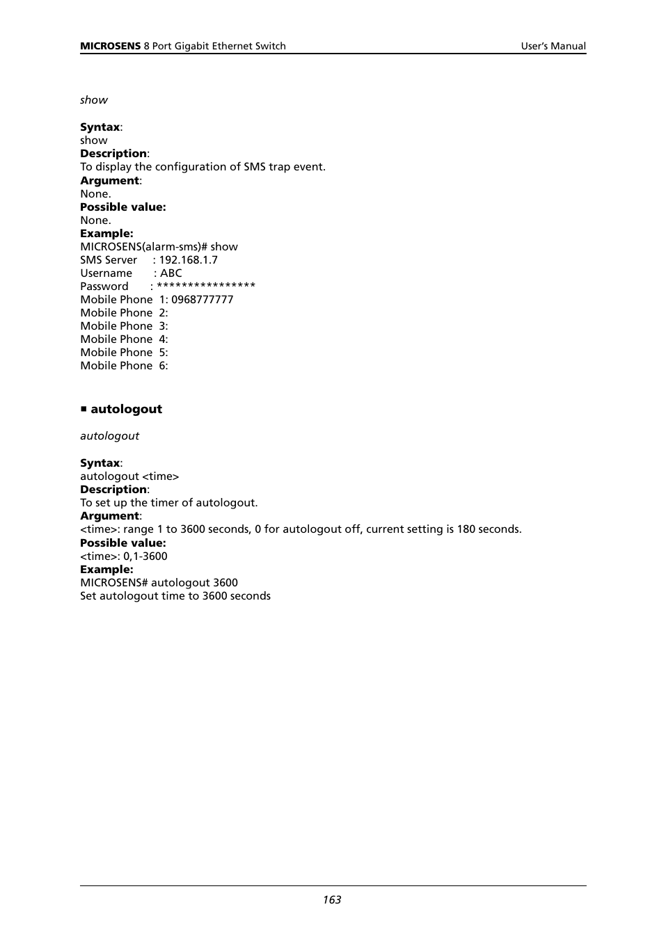 Microsens MS453522M User Manual | Page 168 / 237