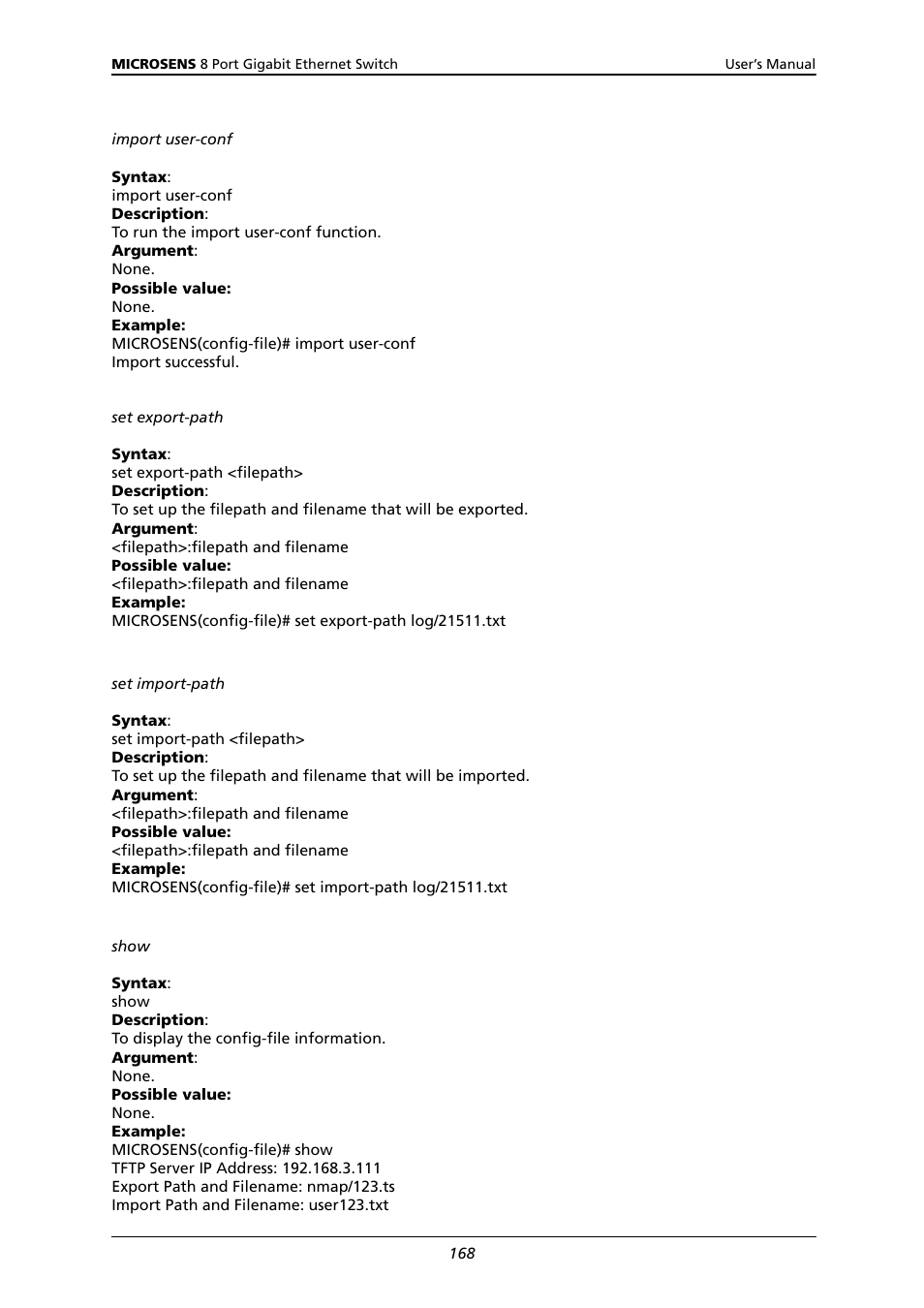 Microsens MS453522M User Manual | Page 173 / 237
