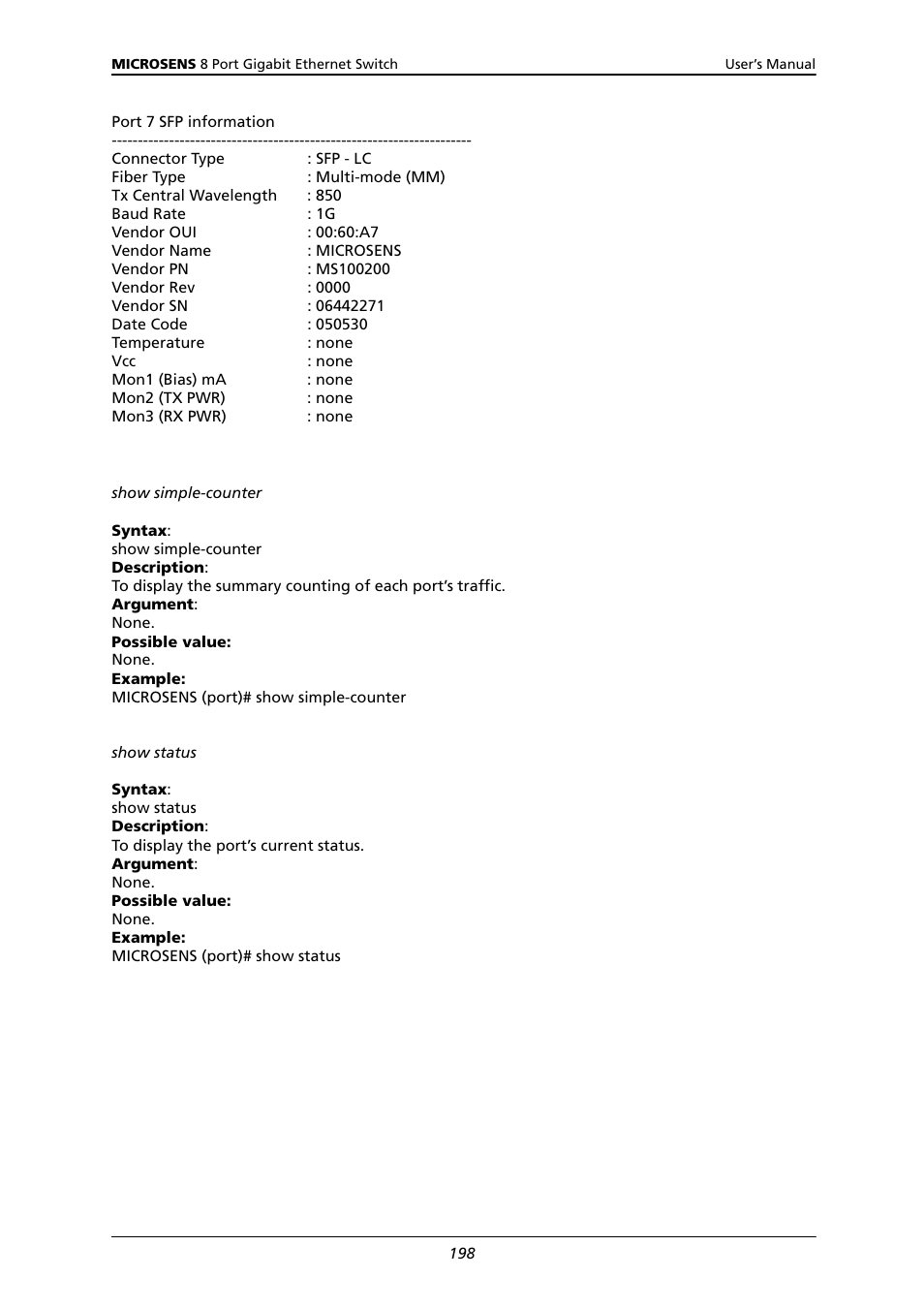 Microsens MS453522M User Manual | Page 203 / 237