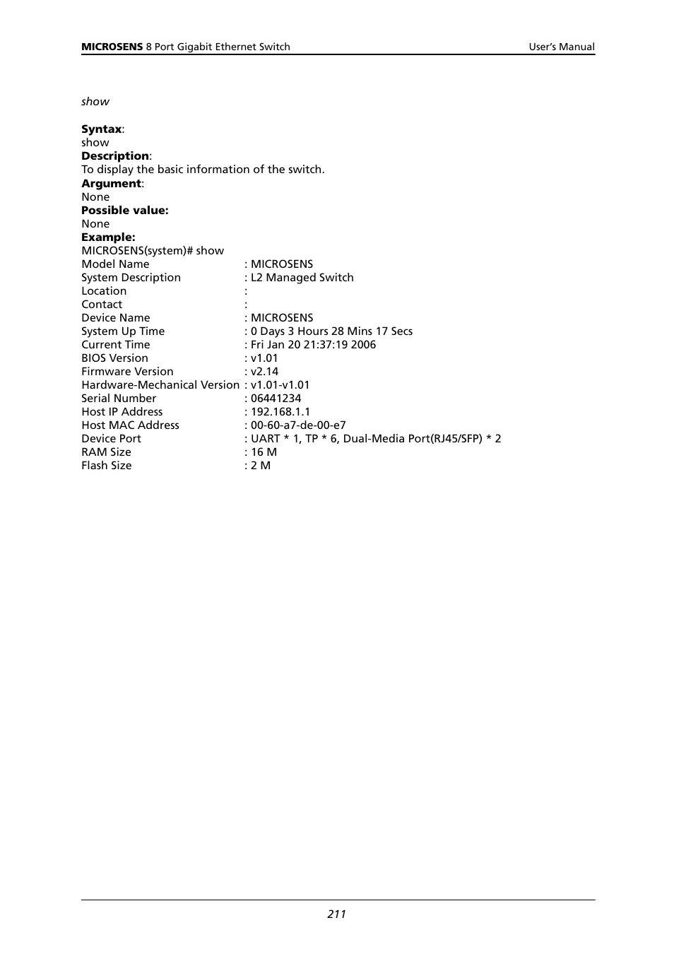 Microsens MS453522M User Manual | Page 216 / 237