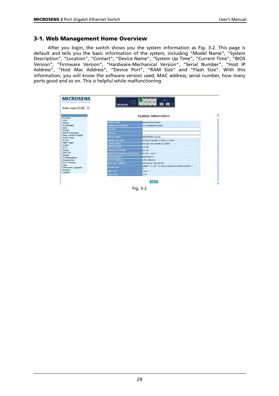 1. w, Anagement, Verview | Microsens MS453522M User Manual | Page 34 / 237