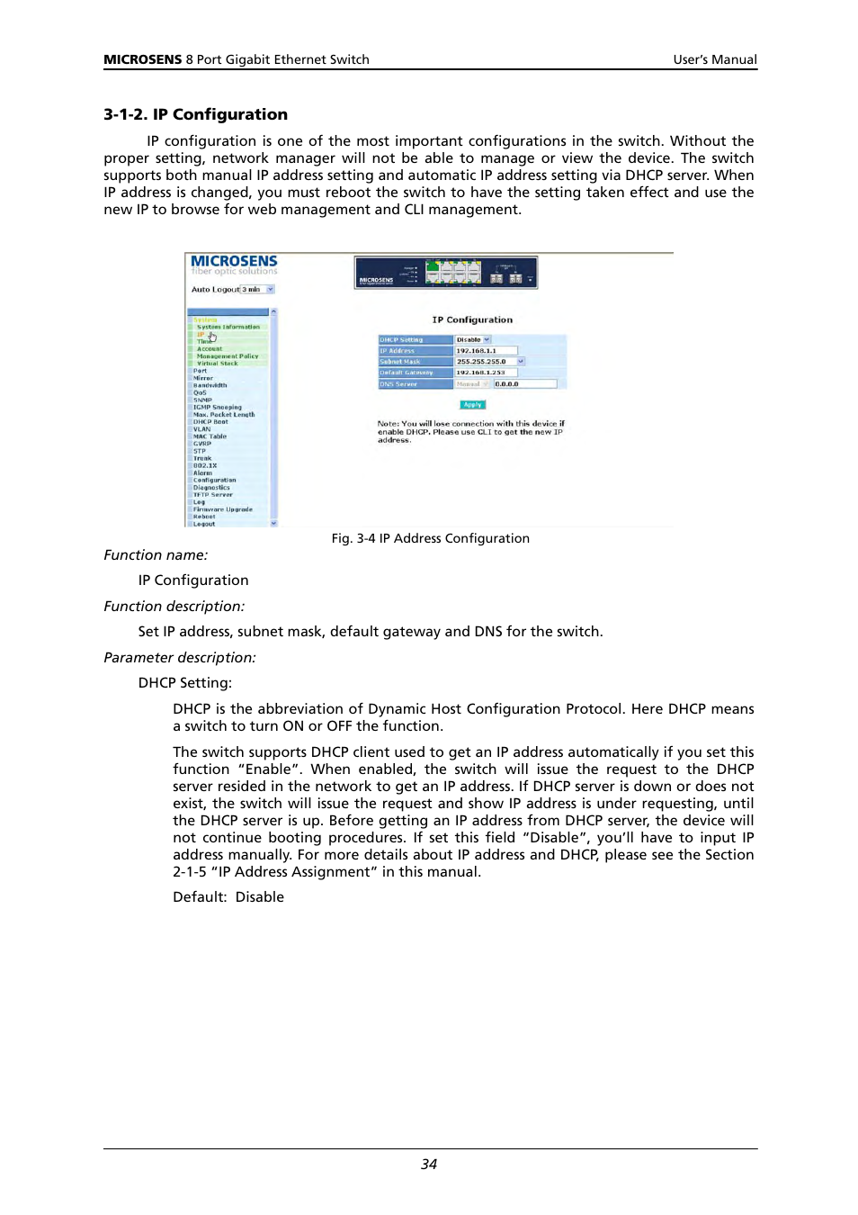 1-2. ip configuration | Microsens MS453522M User Manual | Page 39 / 237