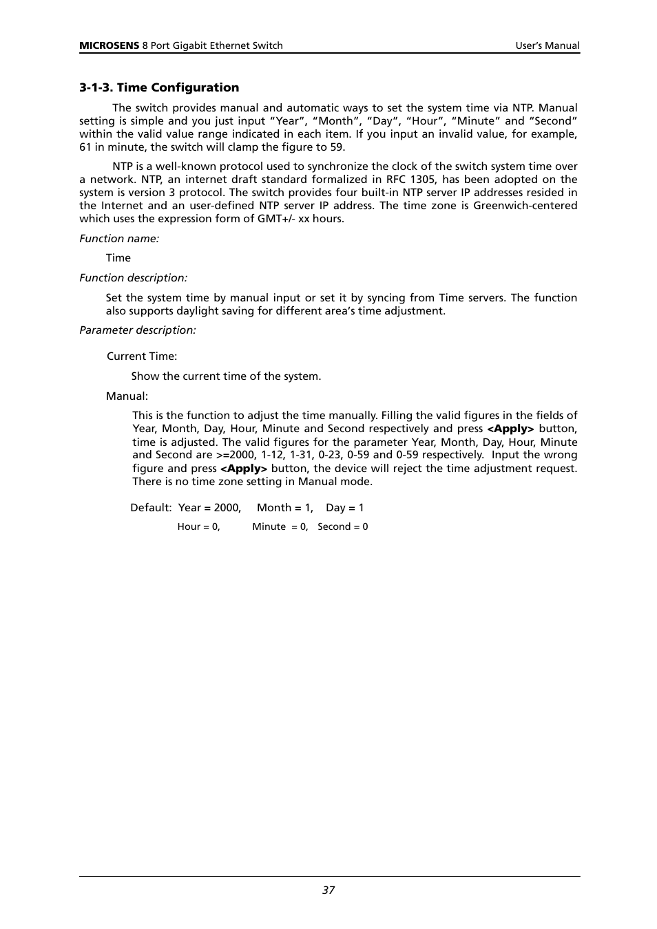 1-3. time configuration | Microsens MS453522M User Manual | Page 42 / 237