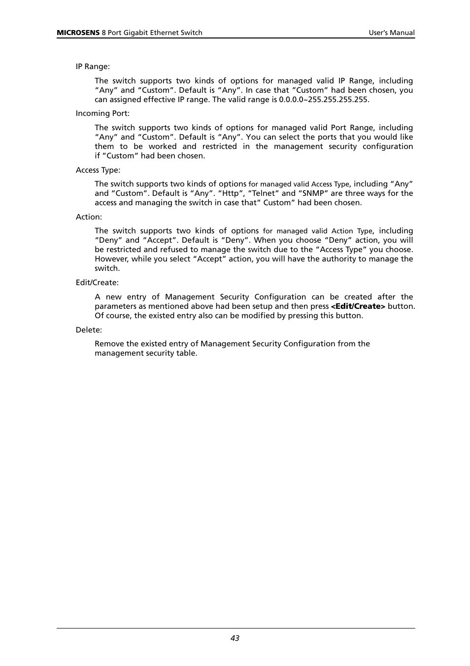 Microsens MS453522M User Manual | Page 48 / 237