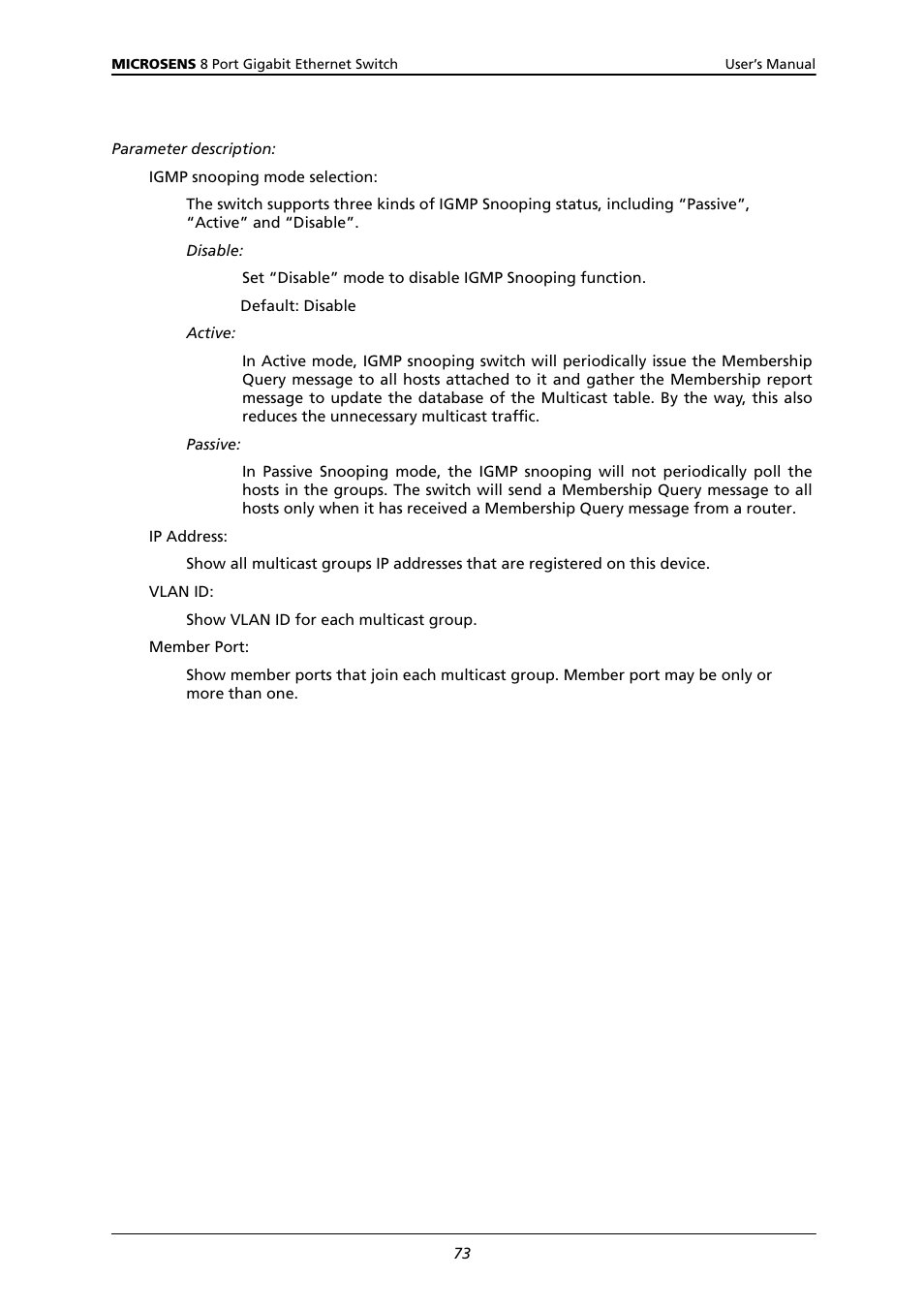 Microsens MS453522M User Manual | Page 78 / 237
