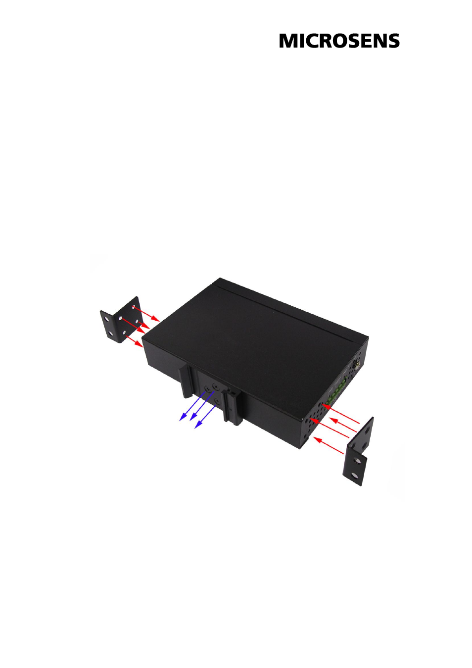 Wall-mount plate mounting | Microsens MS655102/12x User Manual | Page 17 / 22