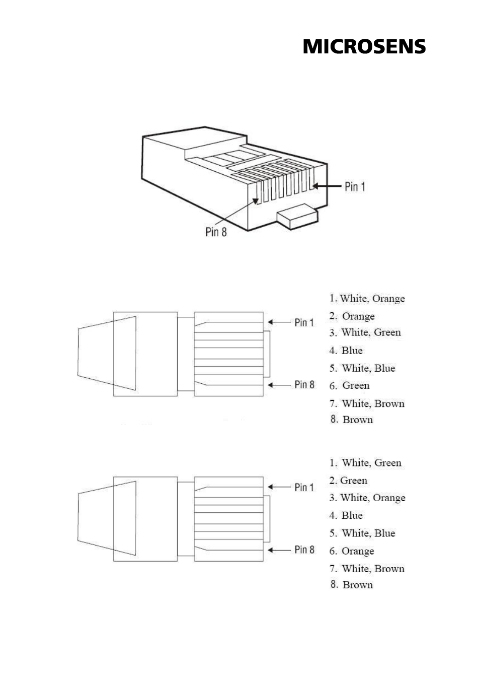 Appendix a pin assignment & wiring | Microsens MS655104 User Manual | Page 26 / 26