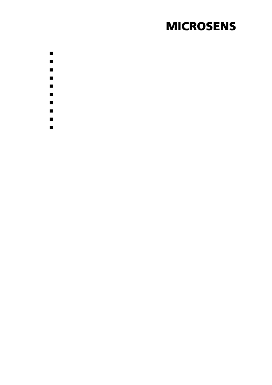 Features | Microsens MS655200 User Manual | Page 6 / 21