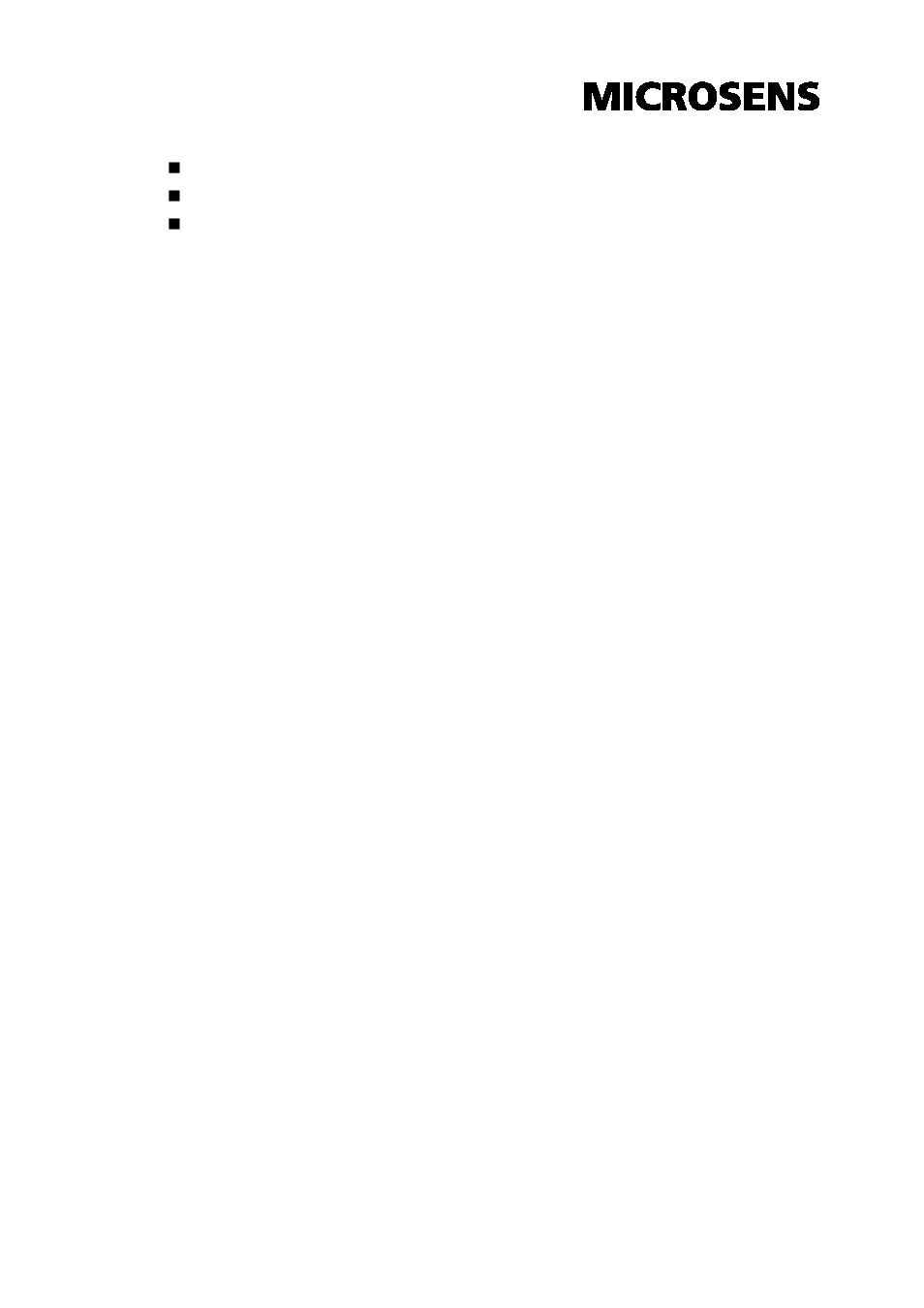 Packing list, Safety precaution | Microsens MS655208 User Manual | Page 7 / 21