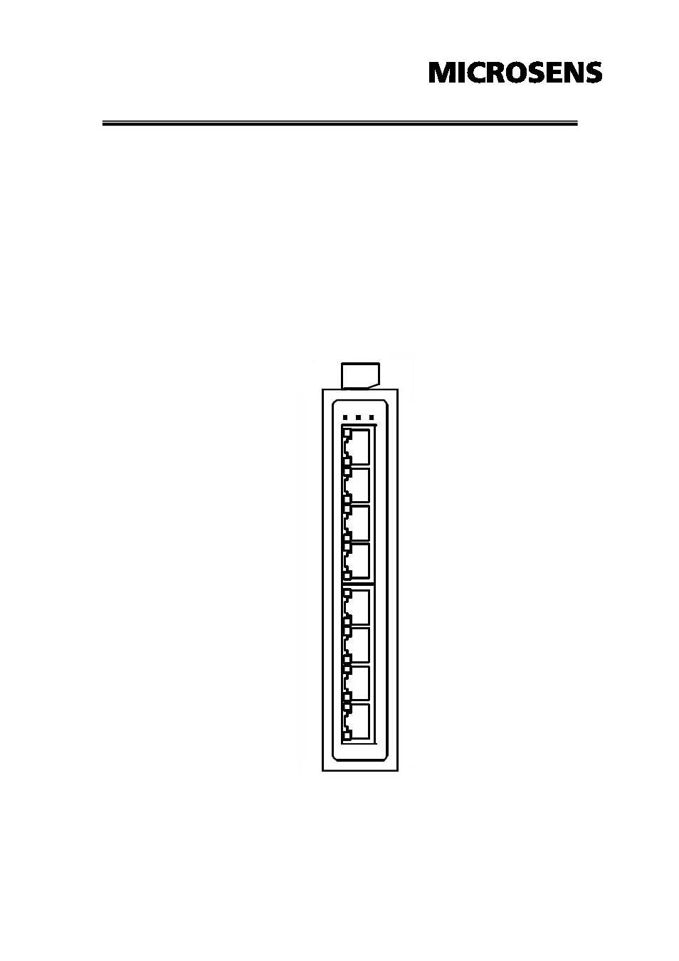 Hardware description, Front panel | Microsens MS655208 User Manual | Page 8 / 21