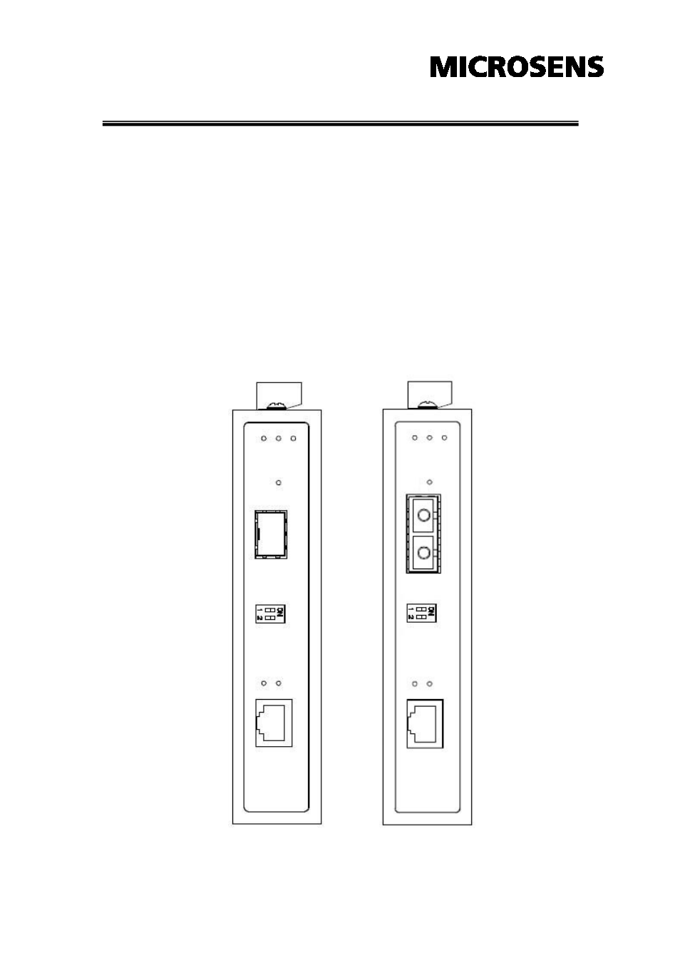 Hardware description, Front panel | Microsens MS655099 User Manual | Page 10 / 28