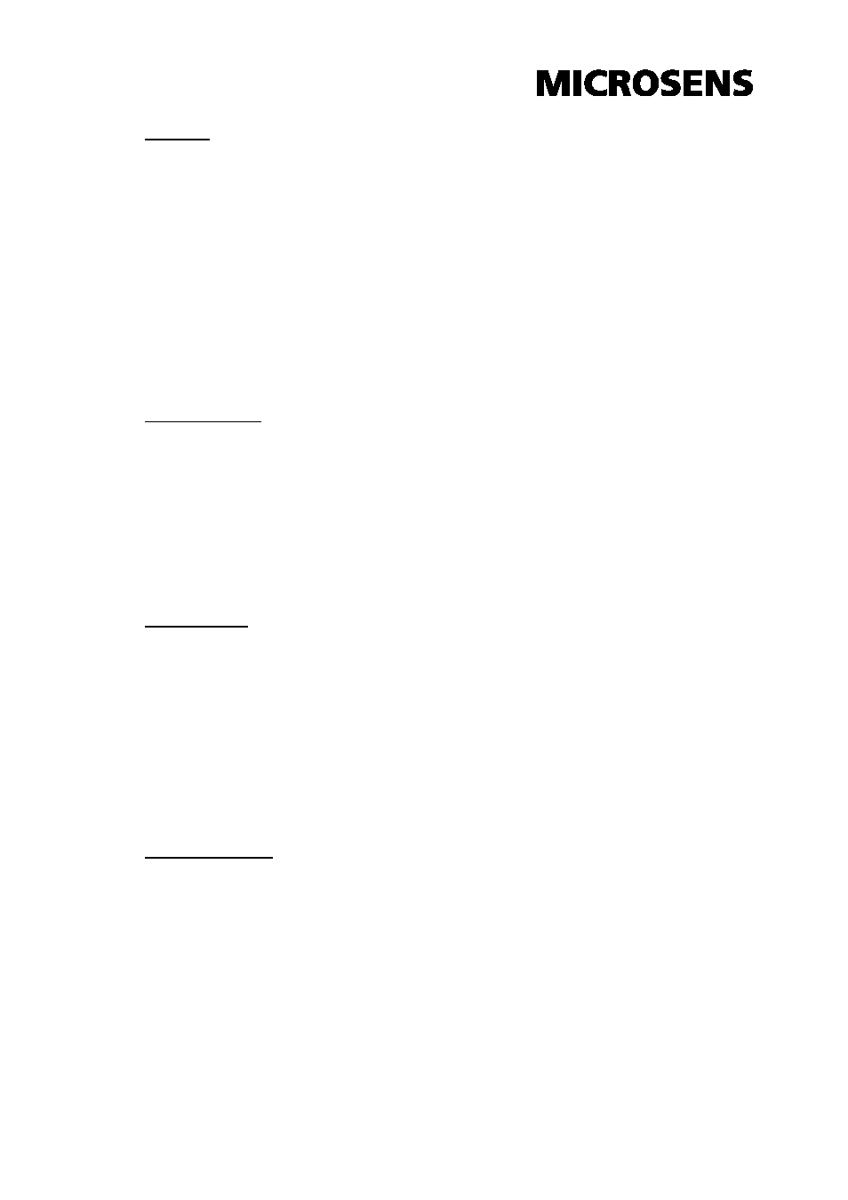 Power, Mechanism, Protection | Environment | Microsens MS655099 User Manual | Page 27 / 28