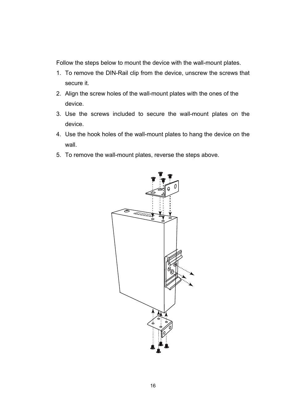 Wall-mount plate mounting | Microsens MS655033X User Manual | Page 19 / 20