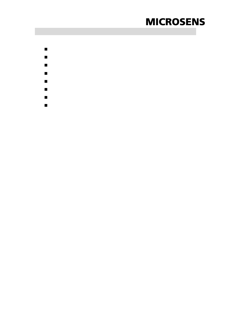Features | Microsens MS400934 User Manual | Page 4 / 9