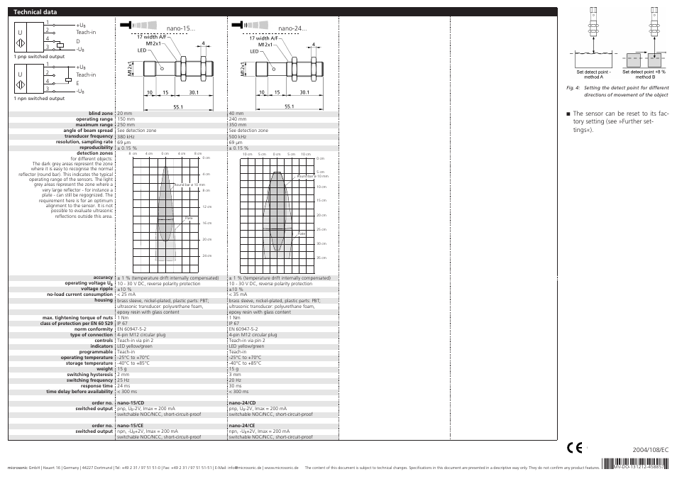 Microsonic nano-15/CD User Manual | Page 2 / 2