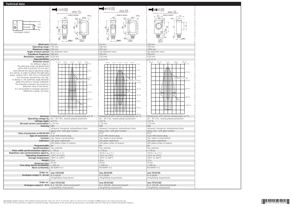 B6285 | Microsonic zws-15/CI/QS User Manual | Page 2 / 2