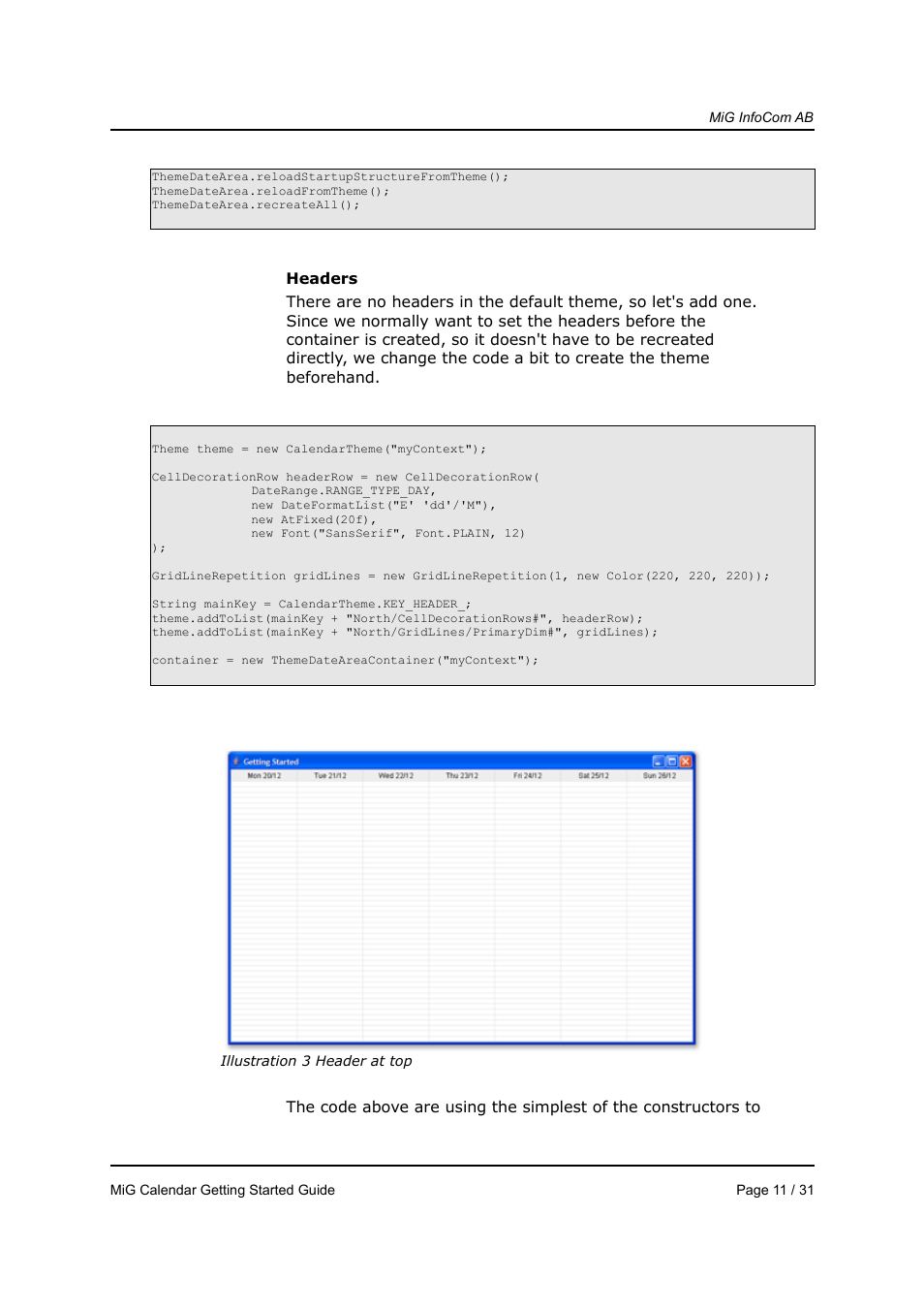 MiG InfoCom MiG Calendar Getting Started Guide User Manual | Page 11 / 31